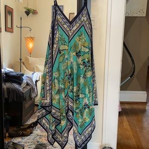 Floral print handkerchief dress/tunic